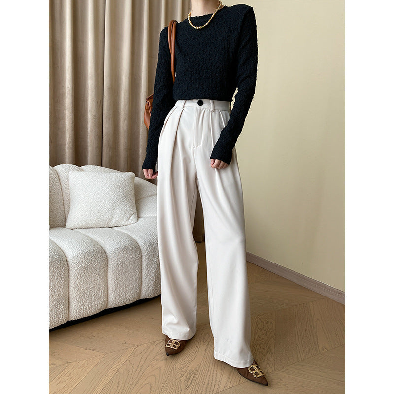 Women's Elegant and Comfortable High-Waist Pants Chic & Stil