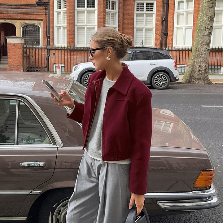 Fashionable short jacket for women with generous sleeves Lune London