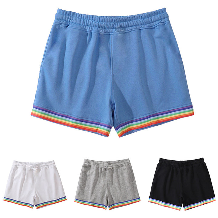 Lune London women's sporty leisure pants with colorful striped design