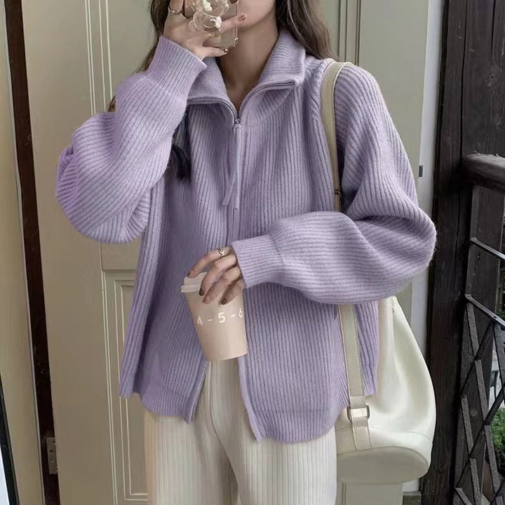 Gilet femme avec fermeture éclair asymétrique Chic & Stil