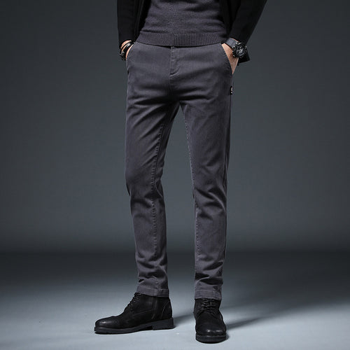 Slim-fit leisure pants for men with elastic waistband and practical pockets Amarae