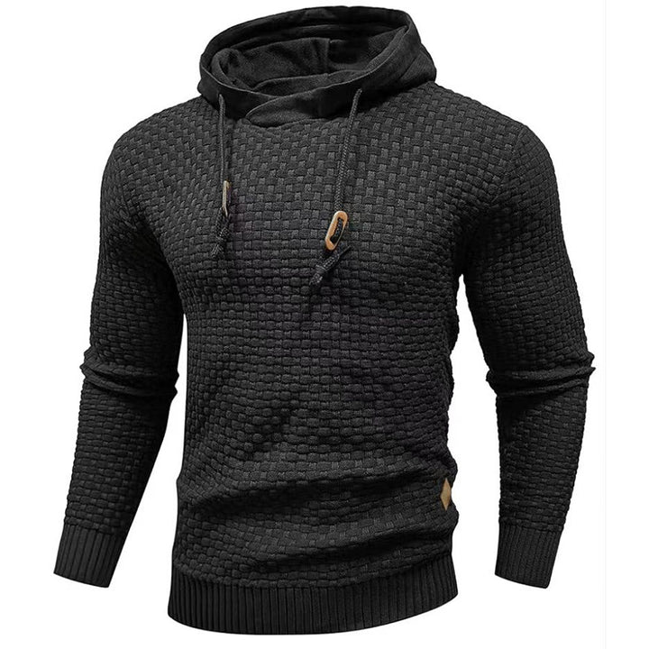 Men's hoodie with textured design Lune London