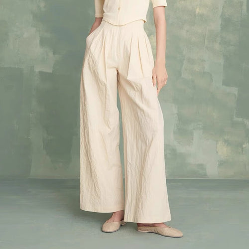 Pantalons plissés amples pour femmes Chic & Stil