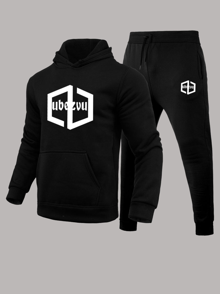 Men's Hoodie and Jogging Set with Practical Kangaroo Pocket Design Lune London