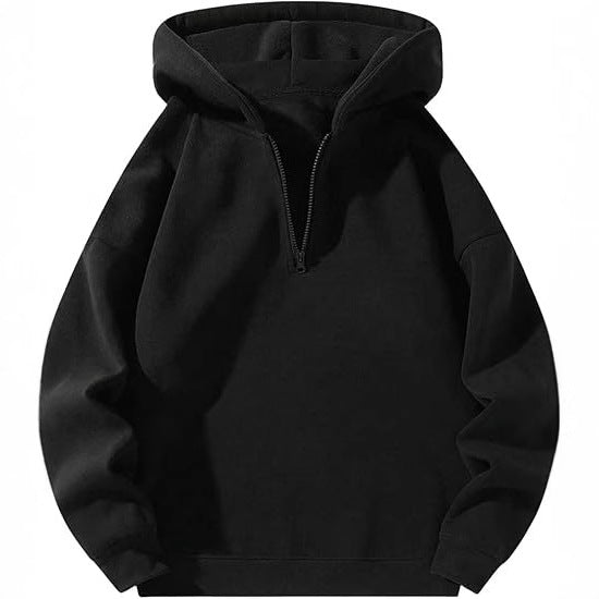 Men's sporty hoodie with half-zipper Amarae