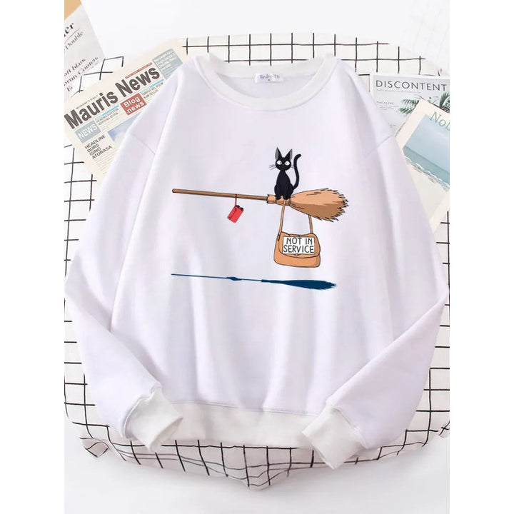 Women's sweatshirt with creative cat design Lune London