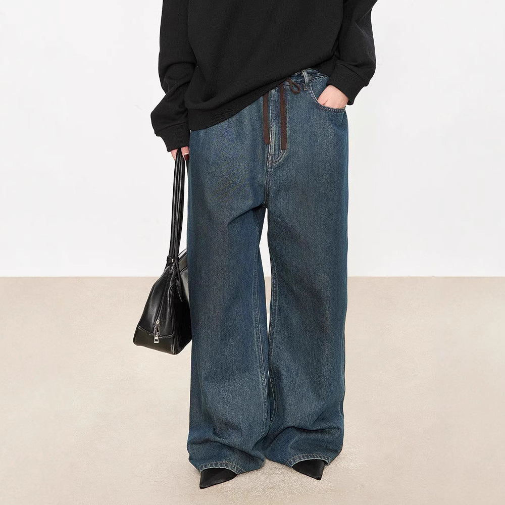 Jeans modernes, larges pour femmes avec taille haute Chic & Stil