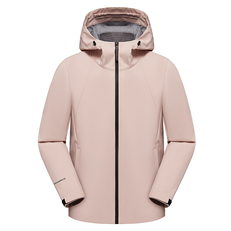 Men's three-layer softshell hooded jacket with seam-sealed weather protection membrane and ergonomic cut Amarae