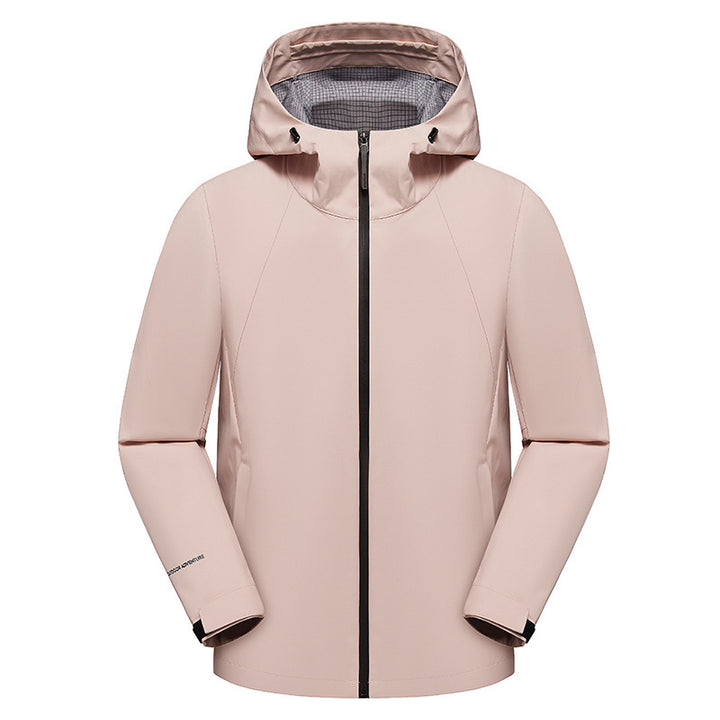 Men's three-layer softshell hooded jacket with seam-sealed weather protection membrane and ergonomic cut Amarae