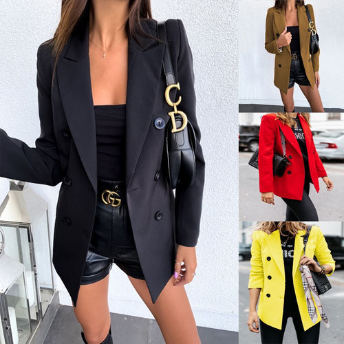 Amarae | Women's elegant tailored blazer with double button placket