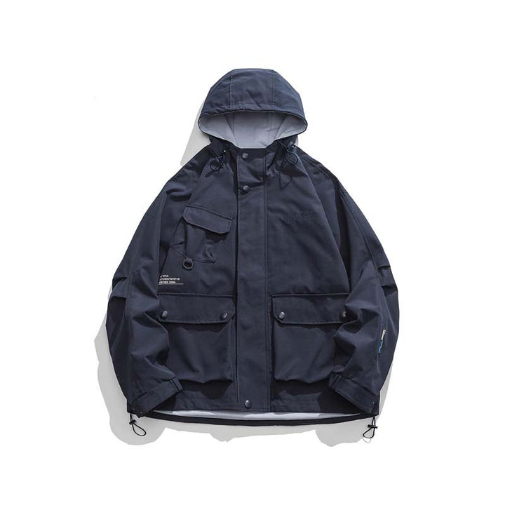 Unisex Oversize-Utility-Jacket with Hood, multifunctional flap pockets and drawstring Amarae