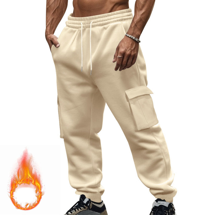 Cargo jogger pants for men with elastic waistband and practical pockets Lune London
