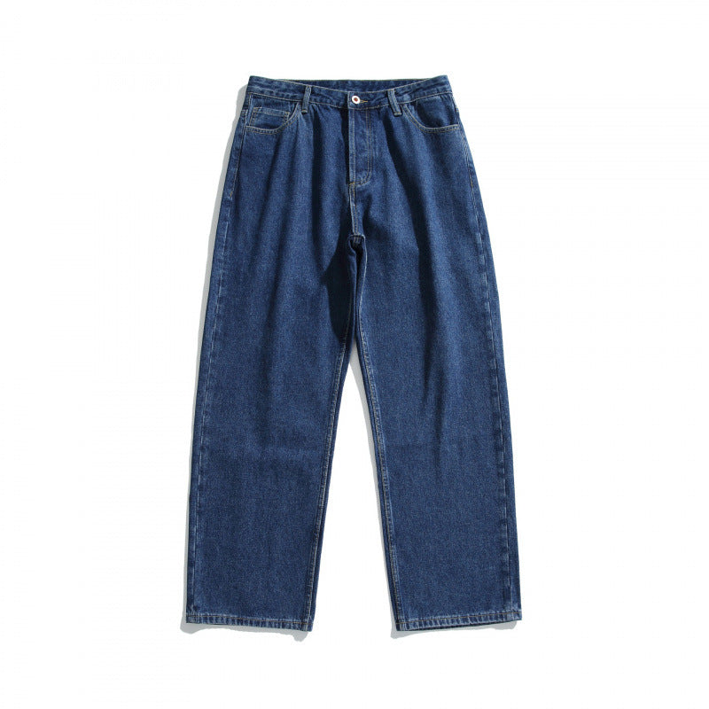 Men's loose-fitting denim jeans in relaxed fit with high waist and straight leg Amarae