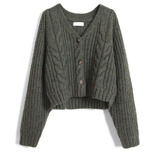 Ladies cozy knit pullover with decorative cable pattern Amarae
