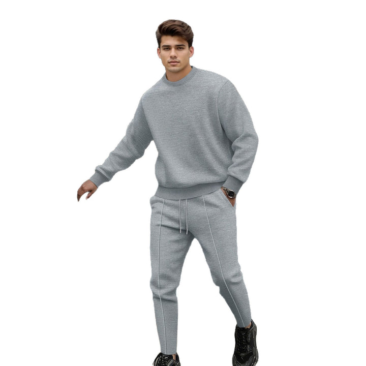 Casual knit sweater and jogger set for men Lune London
