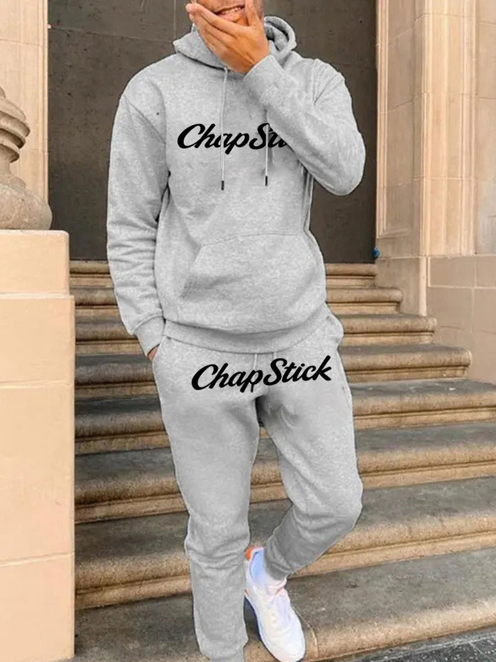 Women's hoodie and jogger set with modern inscription Amarae