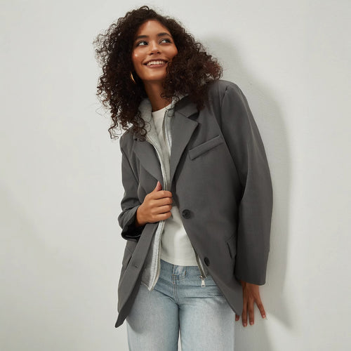 Casual blazer jacket for women with removable inner lining Amarae
