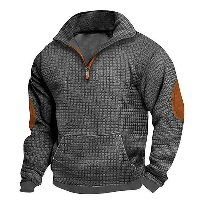Sporty hooded sweater for men with structured design and practical pockets Lune London