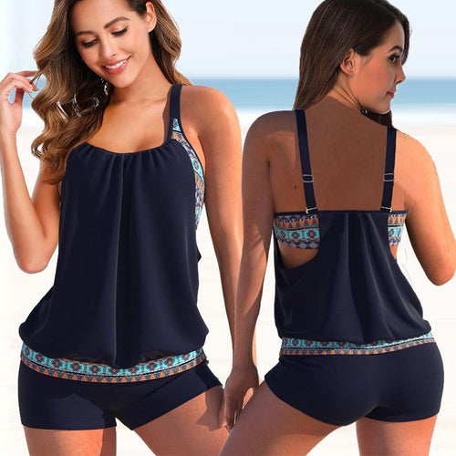 Ladies Tankini stylish with decorative trim details Amarae
