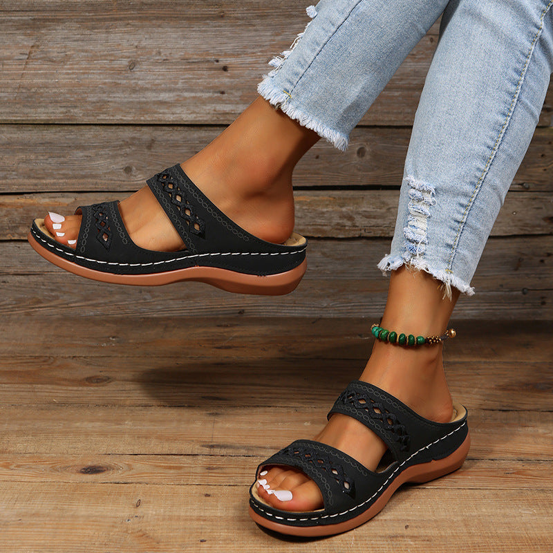 Lune London Decorative Slip-On Sandals for Women