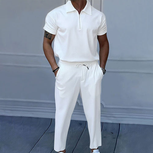 Men's shorts with zipper and elastic waist Amarae