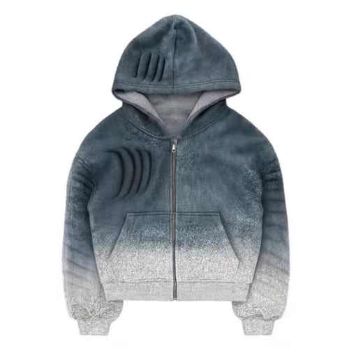 Veste hoodie femme avec dégradé tendance et zip pratique Chic & Stil