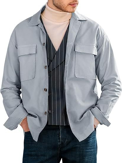 Casual utility jacket for men with practical pockets and modern cut Lune London