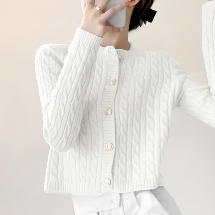 Cardigan femme avec design en câble texturé Chic & Stil
