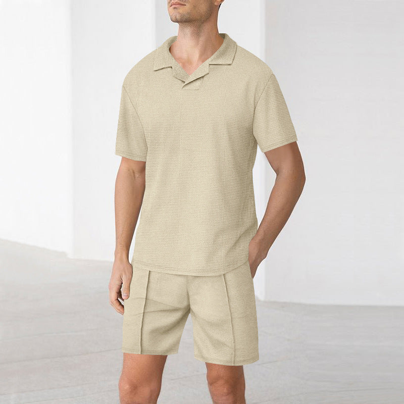 Men's lightweight short-sleeve set with structured design Lune London