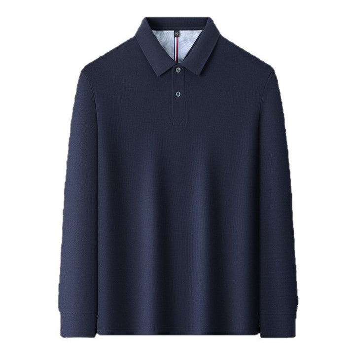 Men's Long Sleeve Polo with Structured Design and Breathable Properties Lune London