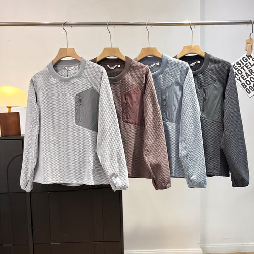 Haut en maille décontracté pour femmes avec fermeture éclair élégante et poche pratique Chic & Stil