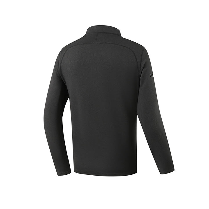 Men's Performance Long Sleeve Shirt with Half-Zip and Stand-Up Collar Amarae