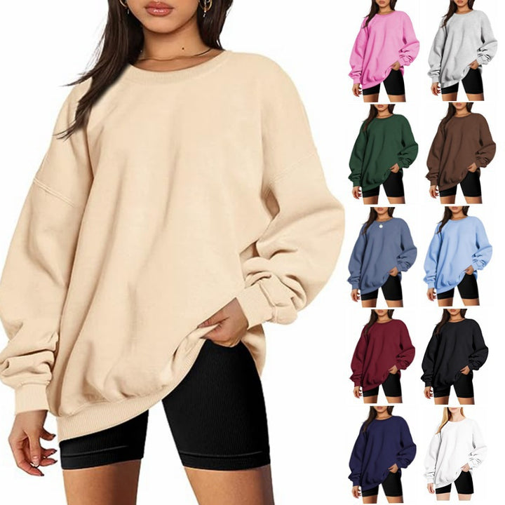 Oversized sweatshirt for women with raglan sleeves and soft lining Lune London