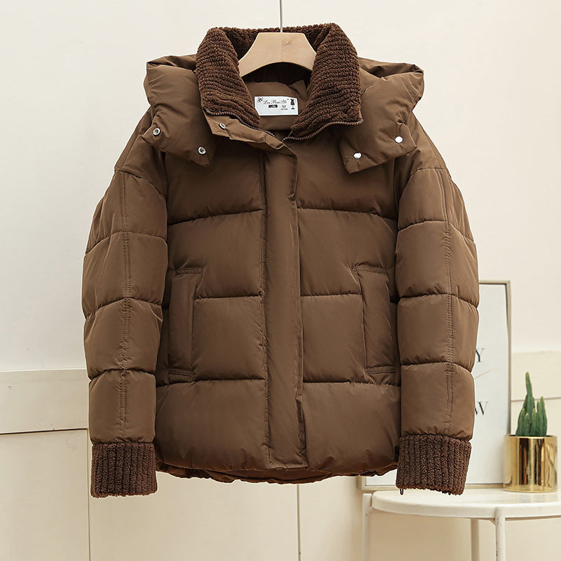 Quilted leisure jacket for women with high collar and trendy knit details Lune London