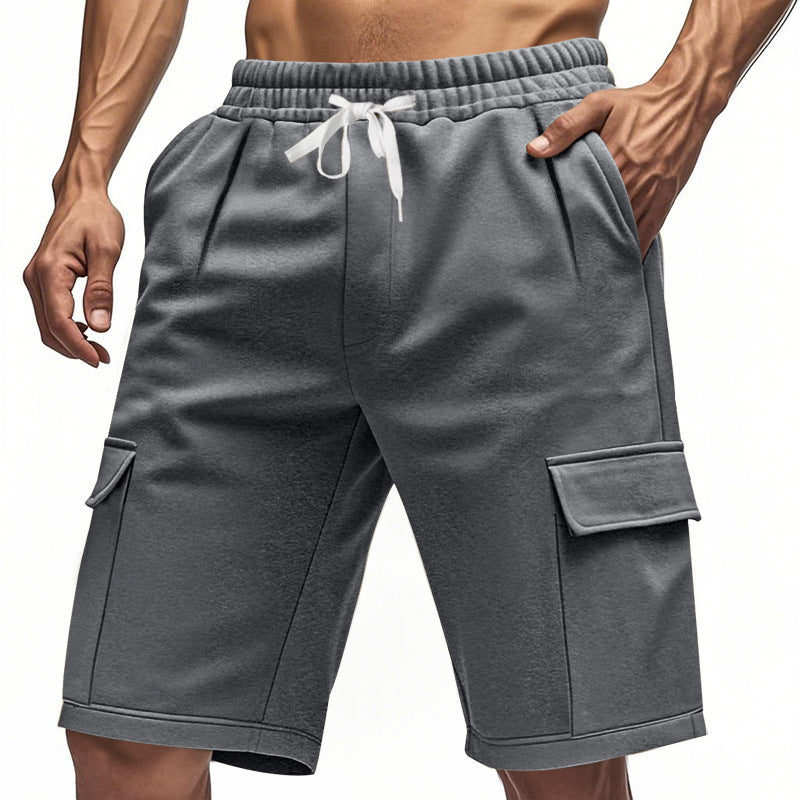 Casual cargo shorts for men with elastic waistband and functional pockets Lune London