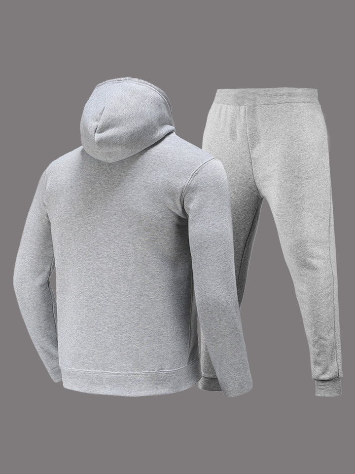 Men's sporty hoodie and jogger pant set with striking graphic print Lune London