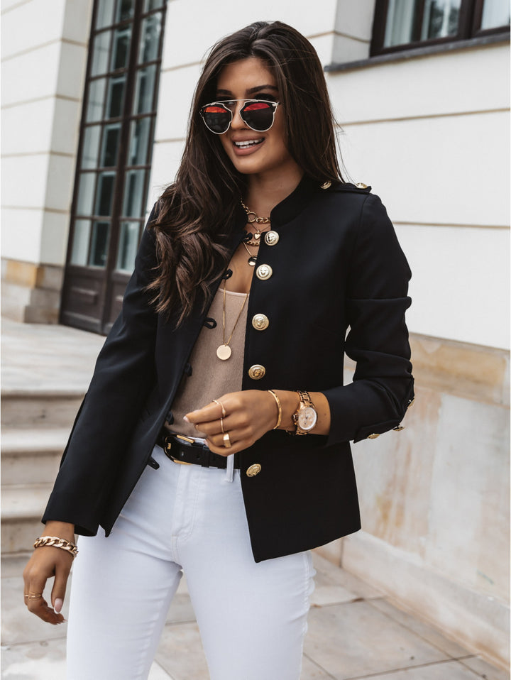 Elegant ladies' jacket with gold buttons and modern cut Lune London