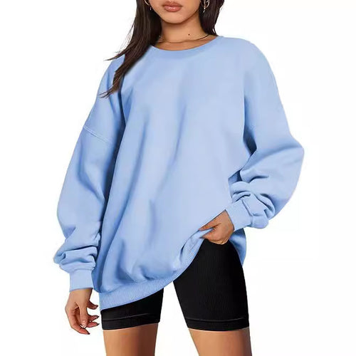 Oversized women's sweatshirt with simple sleeves Chic and Style