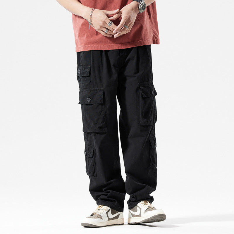 Men's cargo pants with multiple pockets and elastic waist Lune London