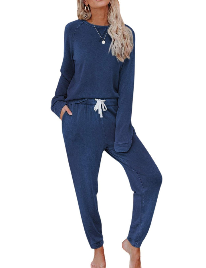 Ensemble de détente confortable pour femme avec un sweat-shirt surdimensionné élégant et des pantalons relaxants Chic & Stil