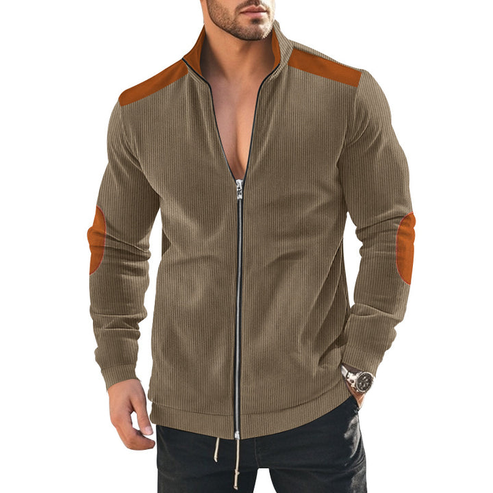 Sport leisure jacket for men in structured fabric with contrasting details Lune London