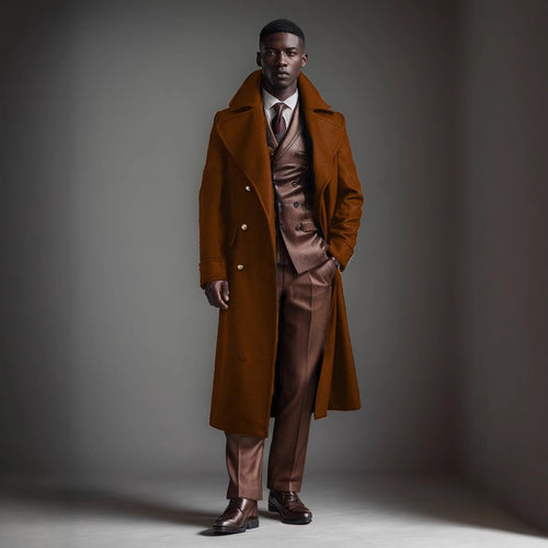 Luxury double-breasted winter coat for men Amarae