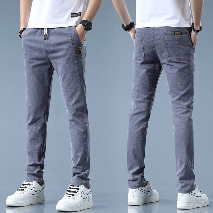 Stylish chino pants for men with adjustable waist and modern details Lune London