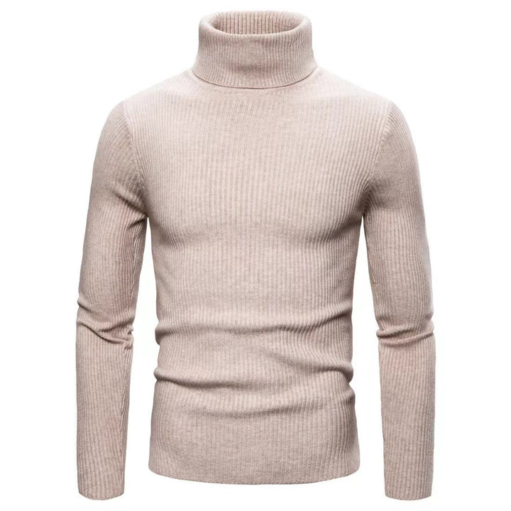 Men's premium turtleneck sweater in fine ribbed knit Lune London