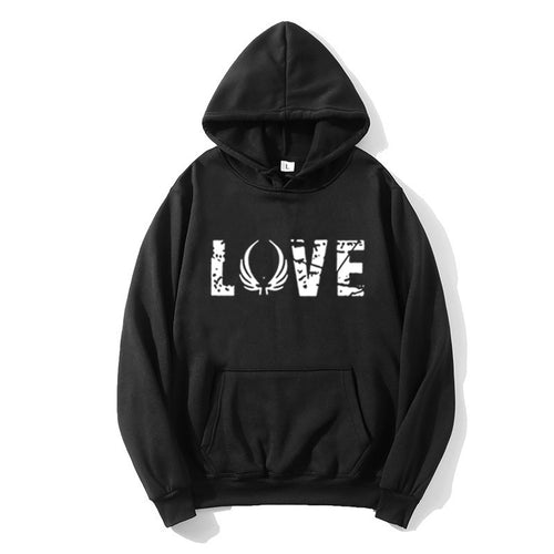 Women's hoodie with inspirational Love design Chic & Stil