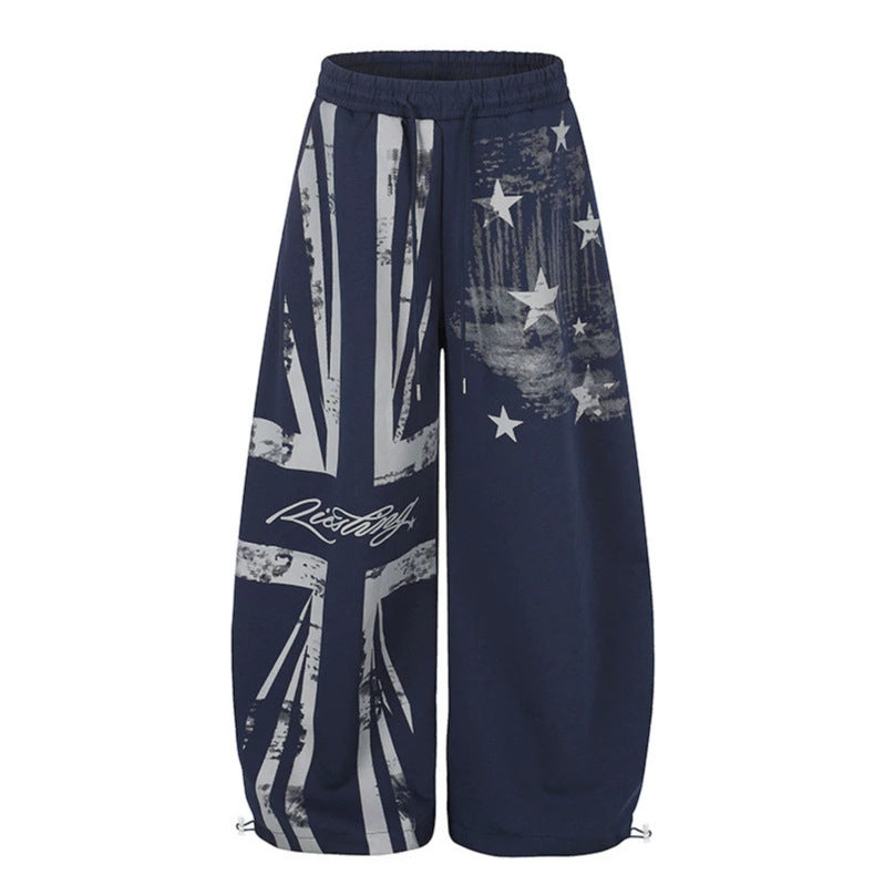Women's extra-wide culotte sweatpants with a high comfort waistband, drawstring, and adjustable hem closures Amarae
