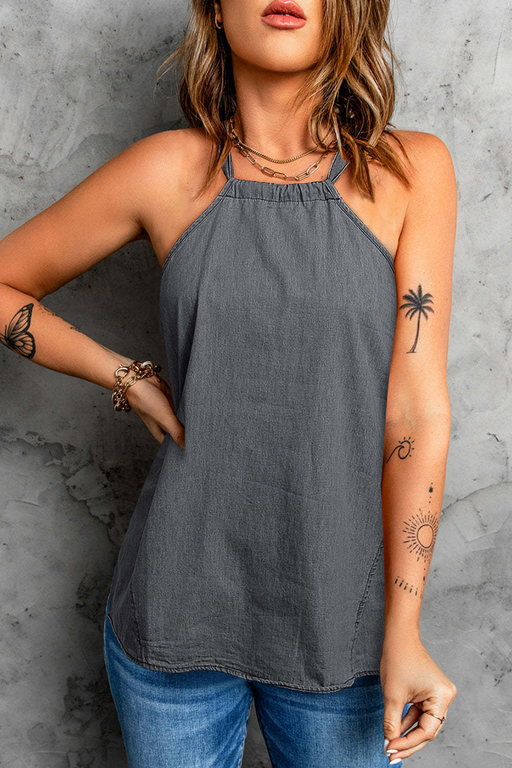 Women's lightweight summer top with spaghetti straps Amarae