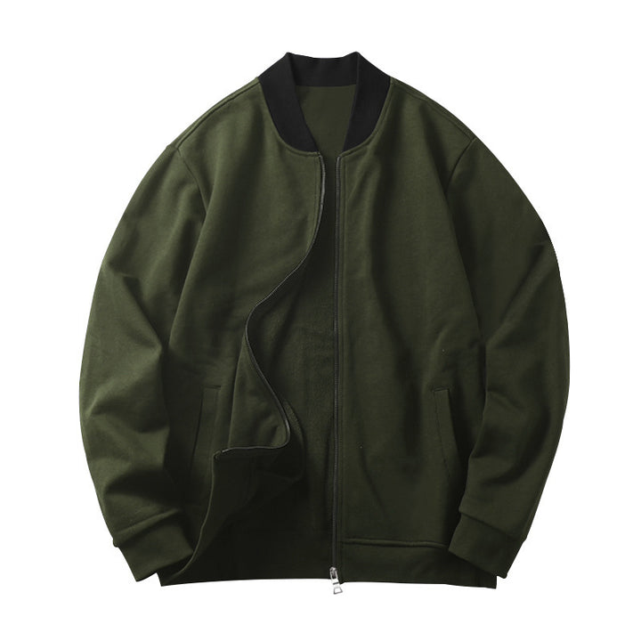 Sporty bomber jacket for men with elastic inserts and practical zipper Lune London