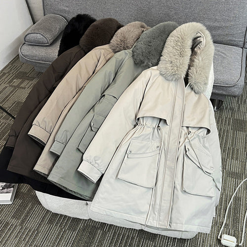 Ladies Fashionable Winter Parka with Cozy Inner Lining and Practical Pockets Amarae