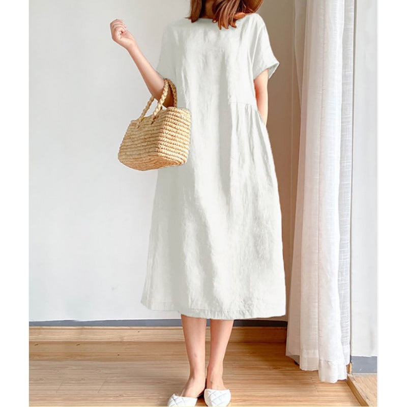 Lune London Women's Casual Long Midi Dress with Pockets